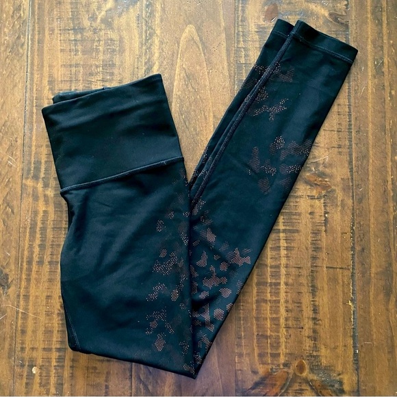 Lululemon 🍋 Mapped Out Copper Camo High Rise Tight 28” Black Leggings Size 8 - Picture 10 of 14